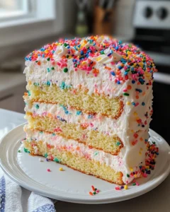 Funfetti Birthday Cake with Whipped Frosting