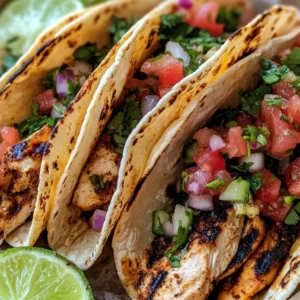 Grilled Mexican Chicken Tacos