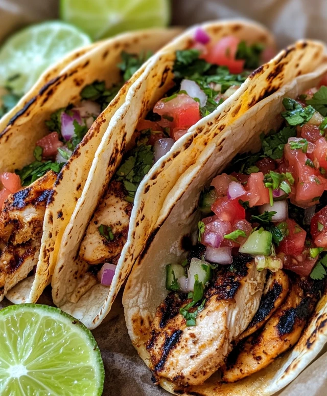 Grilled Mexican Chicken Tacos