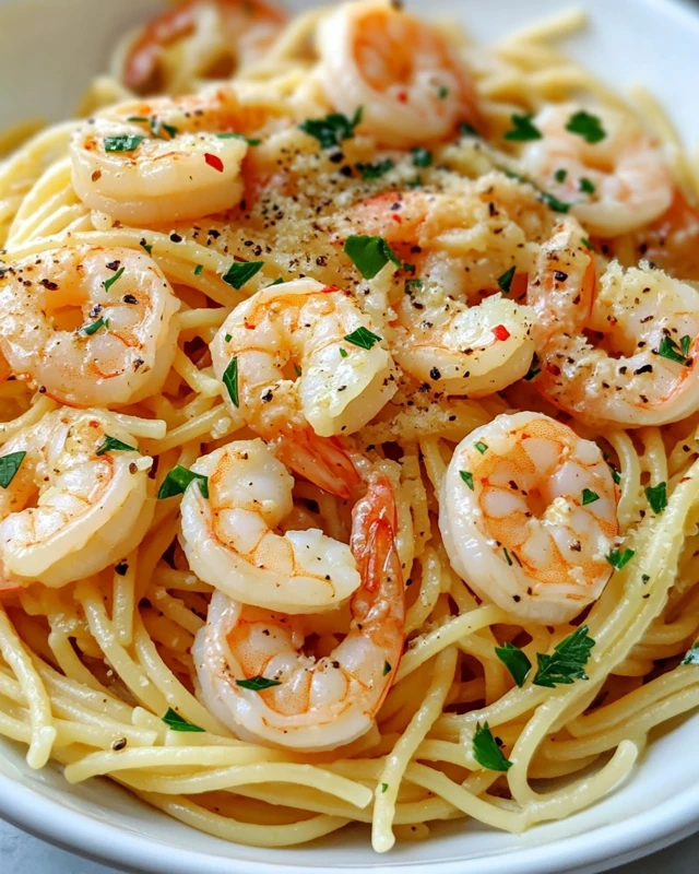 Garlic Butter Shrimp Pasta