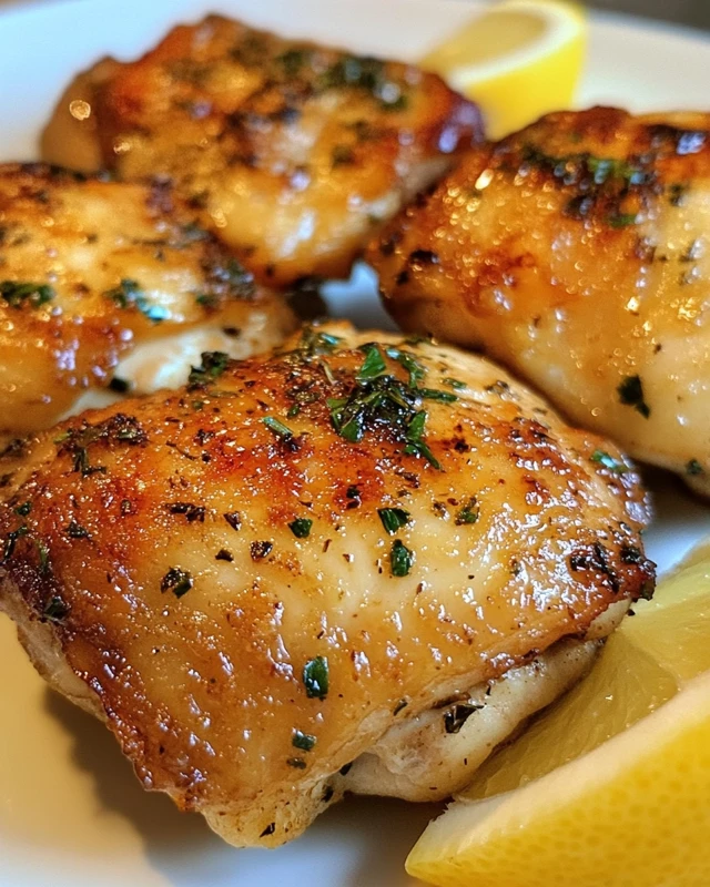 Garlic Herb Chicken Thighs