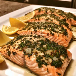 Garlic Herb Baked Salmon