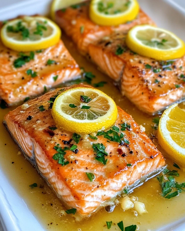 Lemon Butter Baked Salmon