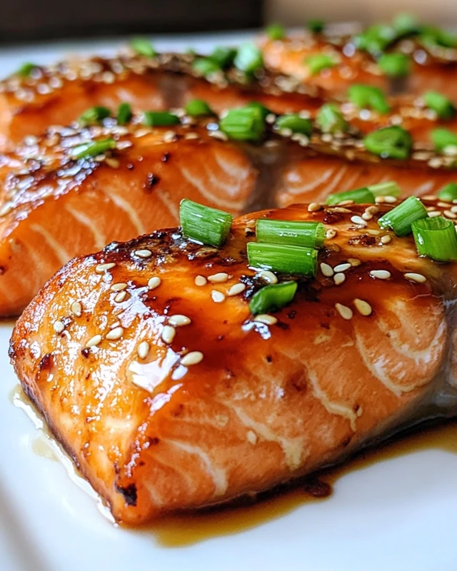 Honey Garlic Baked Salmon