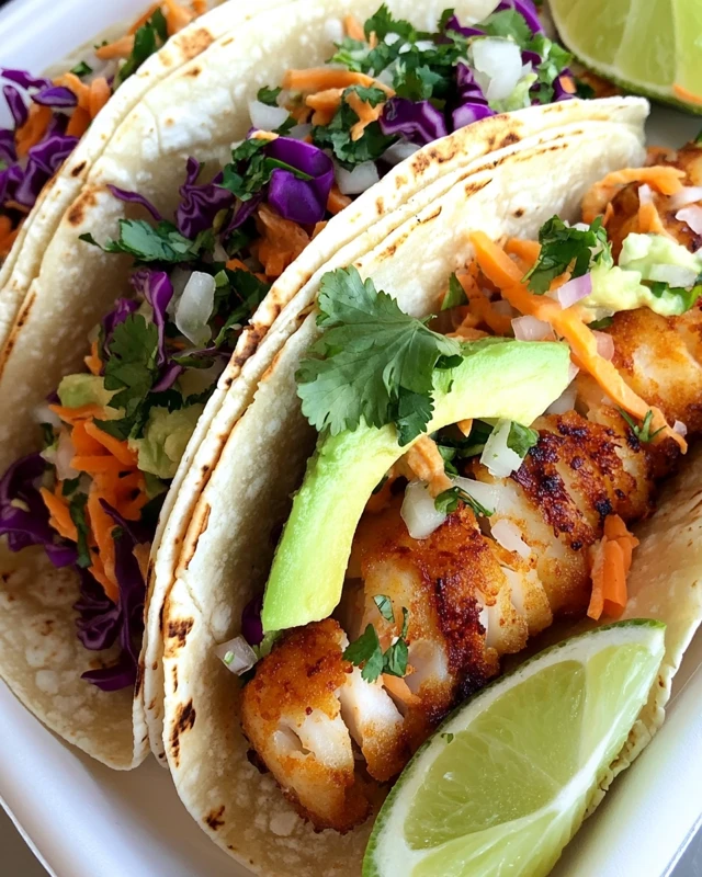 Spicy Baja Fish Tacos