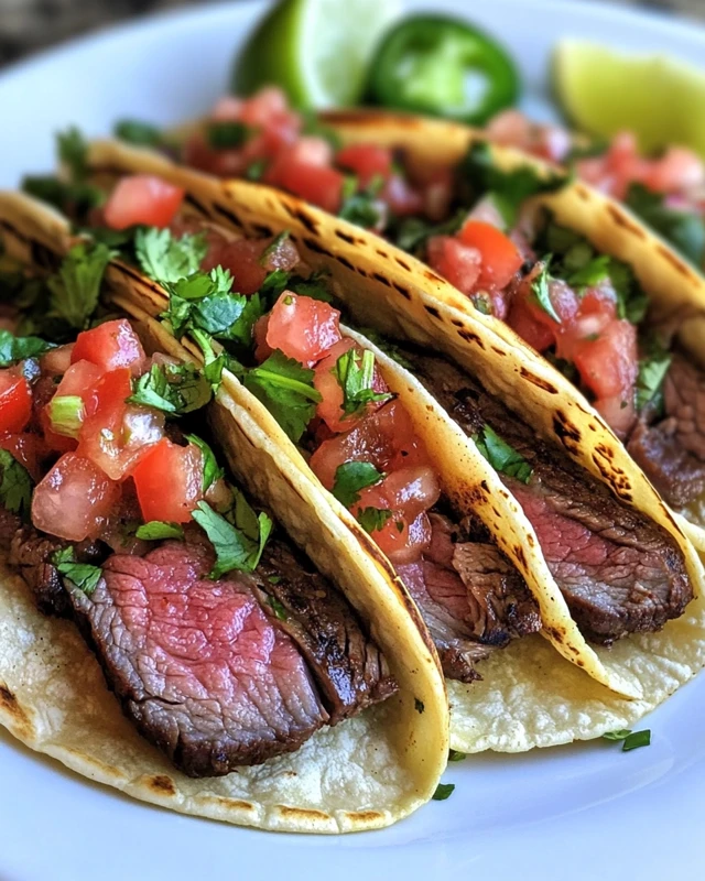 Carne Asada Street Tacos with Fresh Pico