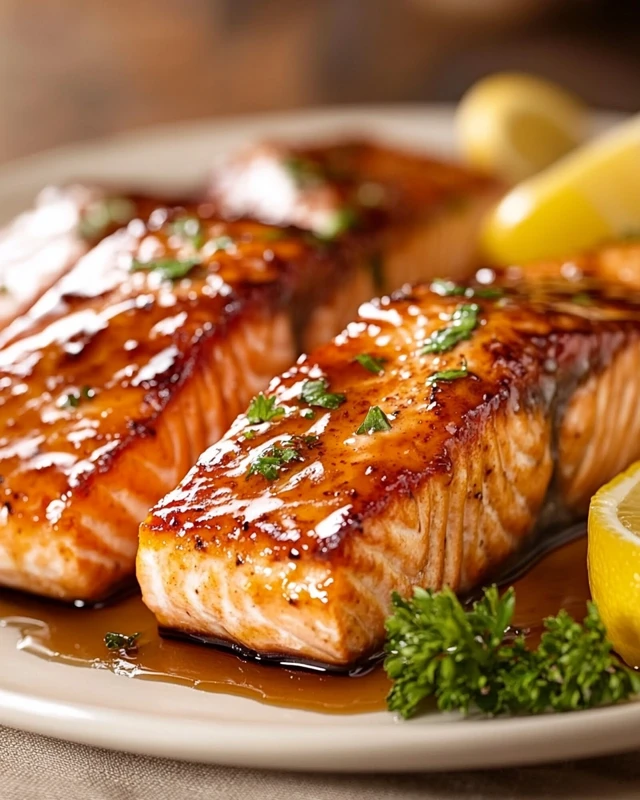 Maple Dijon Baked Salmon 