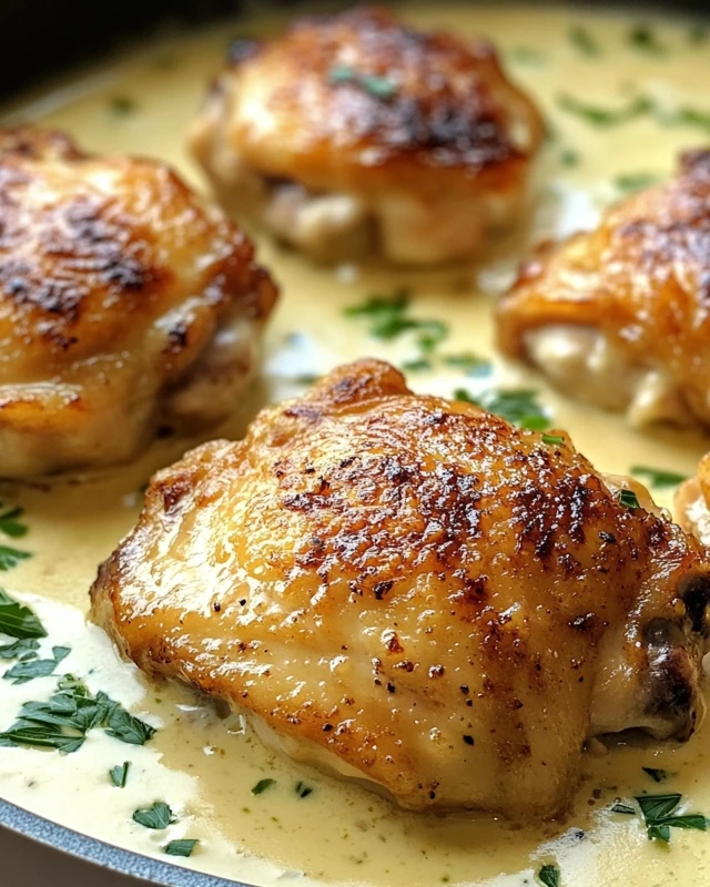 Garlic Parmesan Chicken Thighs