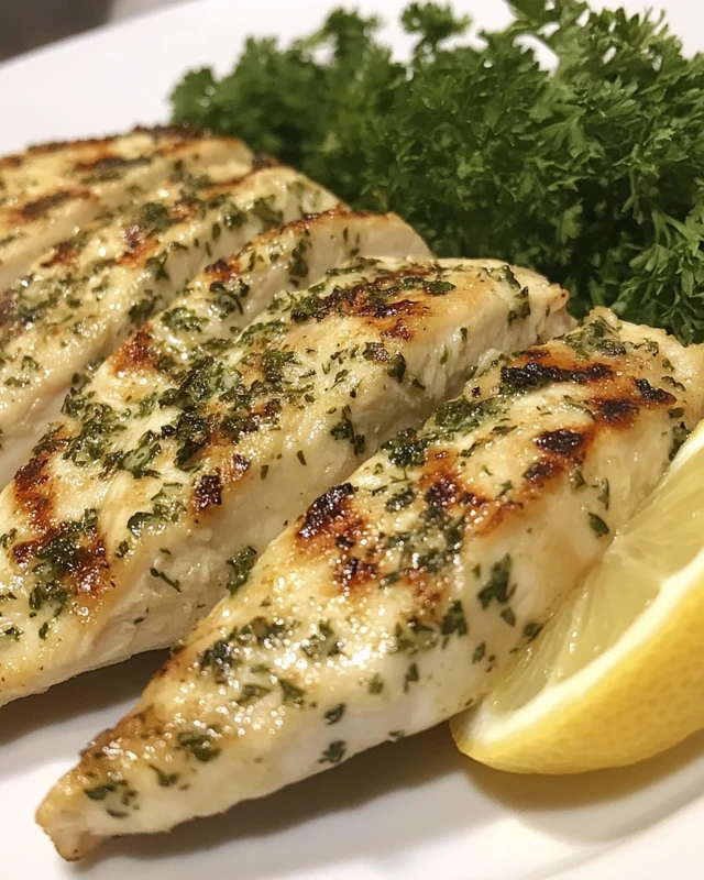 Lemon Herb Greek Yogurt Marinated Chicken