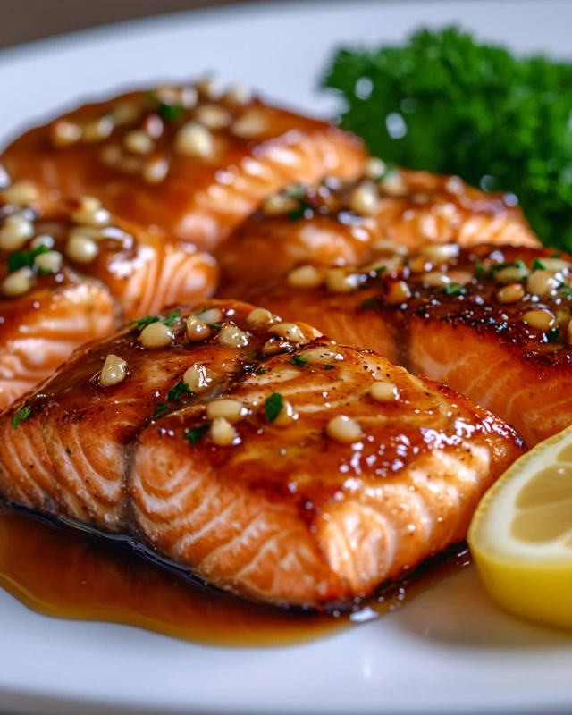 Honey Garlic Glazed Salmon