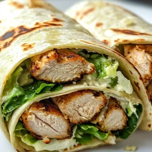 Crispy Chicken Caesar Wrap