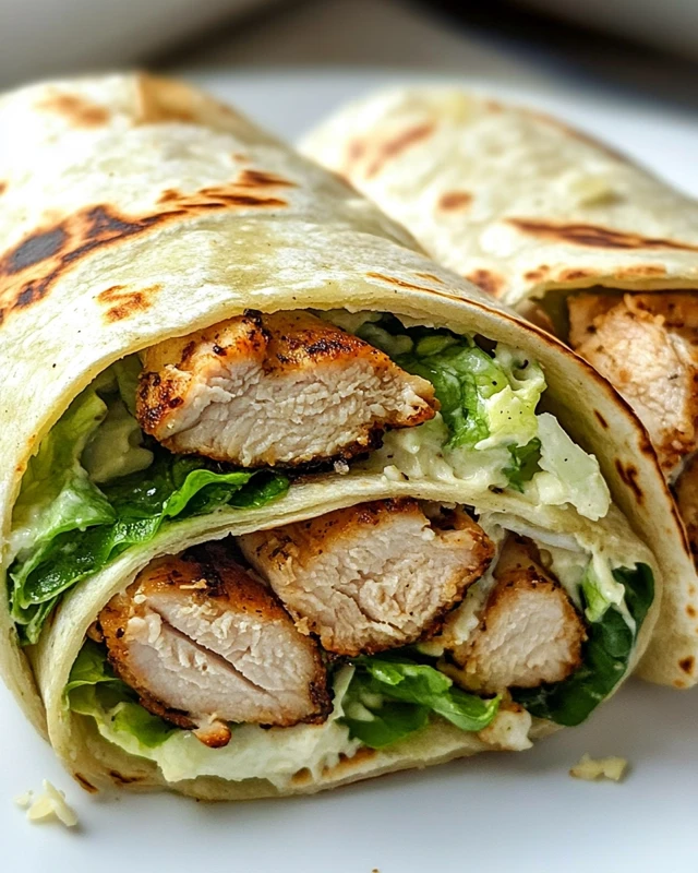 Crispy Chicken Caesar Wrap