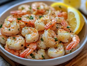 Garlic Butter Shrimp with Lemon