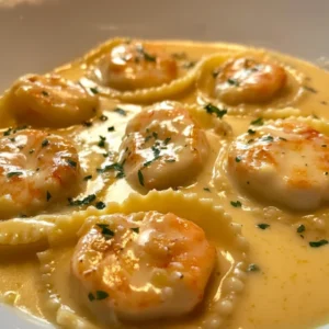 Lobster Ravioli in Creamy Lemon Butter Sauce