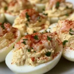 Seafood Boil Deviled Eggs