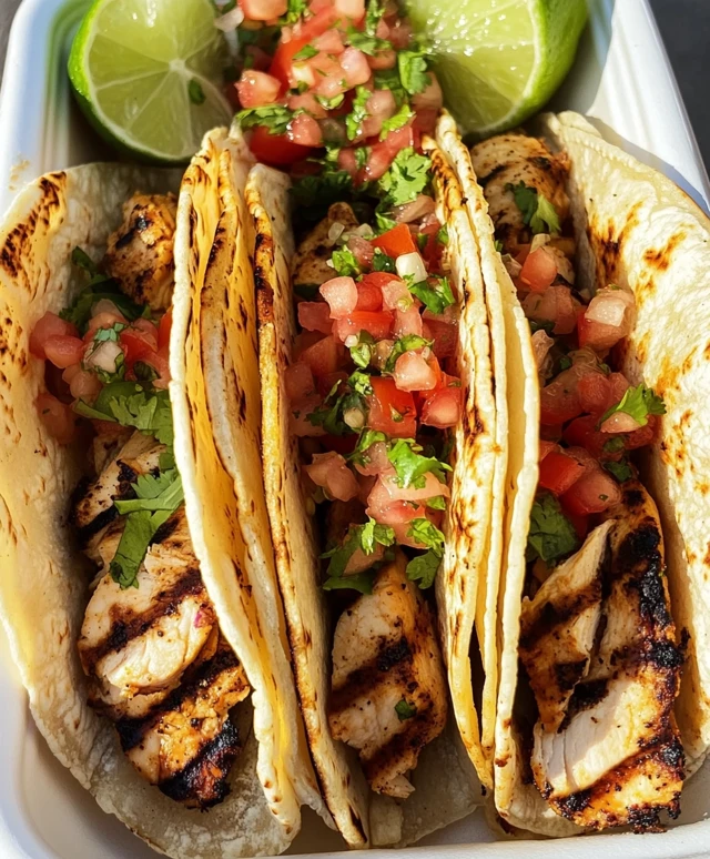 Grilled Mexican Chicken Tacos