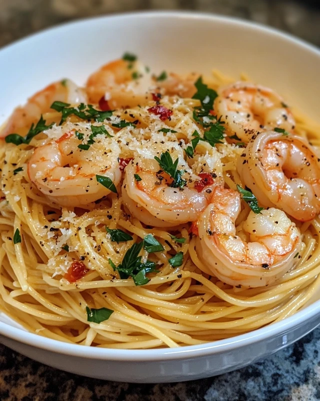 Garlic Butter Shrimp Pasta