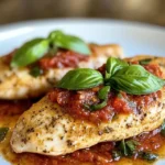 Roasted Red Pepper and Basil Pesto Chicken