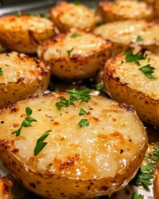 Roasted Garlic Parmesan Potatoes