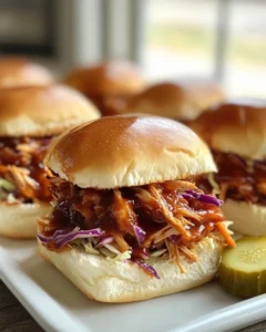 BBQ Pulled Chicken Sliders