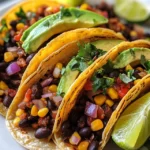 Black Bean & Corn Vegetarian Tacos