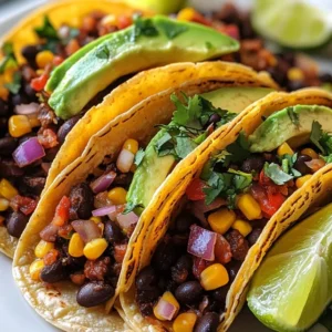Black Bean & Corn Vegetarian Tacos