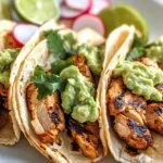 Chicken Tacos with Avocado Crema