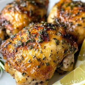 Garlic Herb Chicken Thighs