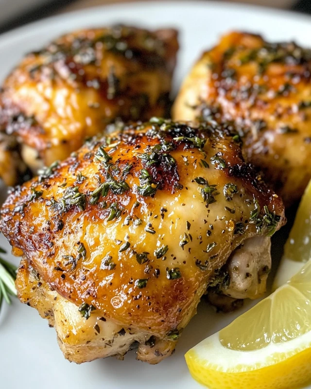 Garlic Herb Chicken Thighs