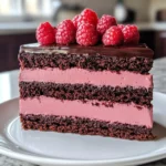 Dark Chocolate Raspberry Mousse Cake