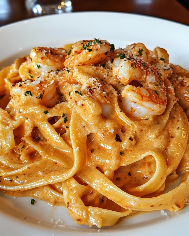Creamy Garlic Shrimp Pasta