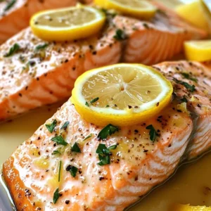 Lemon Butter Baked Salmon