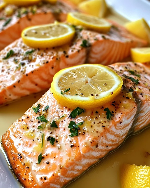 Lemon Butter Baked Salmon