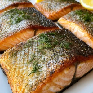 Crispy Baked Salmon with Dill