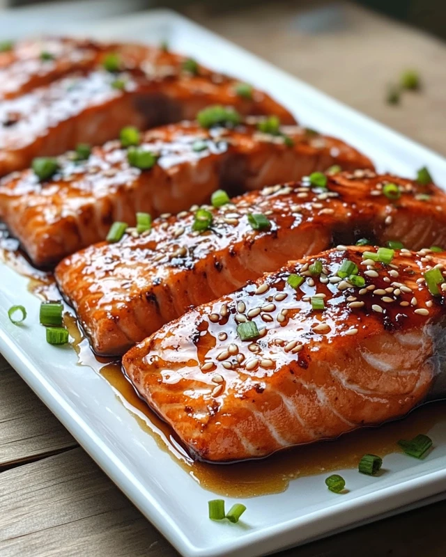 Honey Garlic Baked Salmon