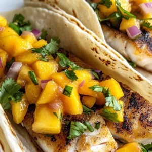 Easy Fish Tacos with Mango Salsa