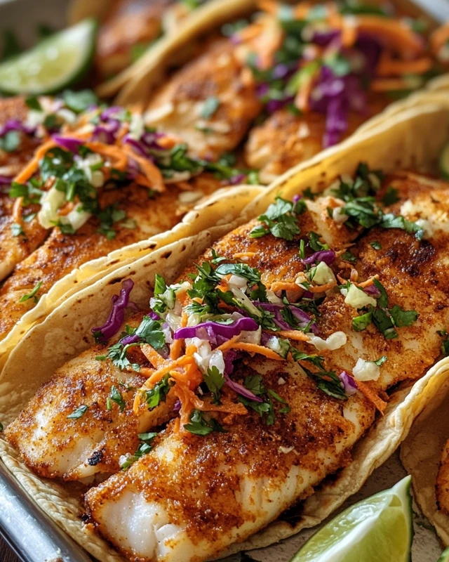 Fish Tacos with Cabbage Slaw Recipe