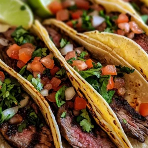 Carne Asada Street Tacos with Fresh Pico