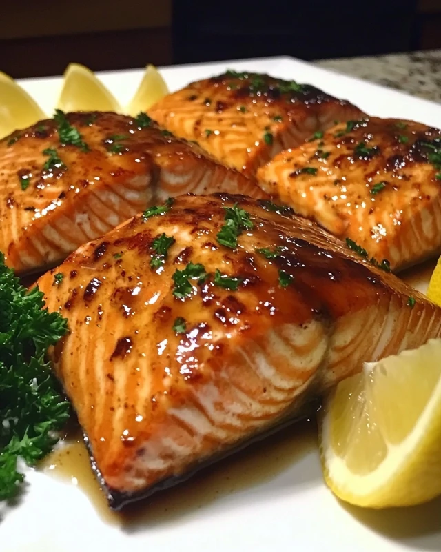 Maple Dijon Baked Salmon 