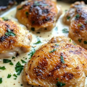 Garlic Parmesan Chicken Thighs