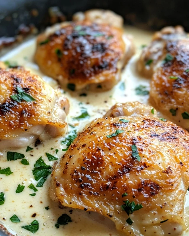 Garlic Parmesan Chicken Thighs