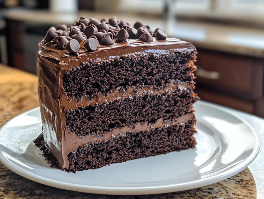 Fudge Cake with Ganache