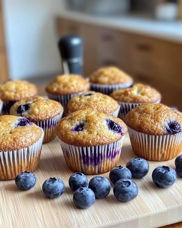 Blueberry Greek Yogurt Muffins