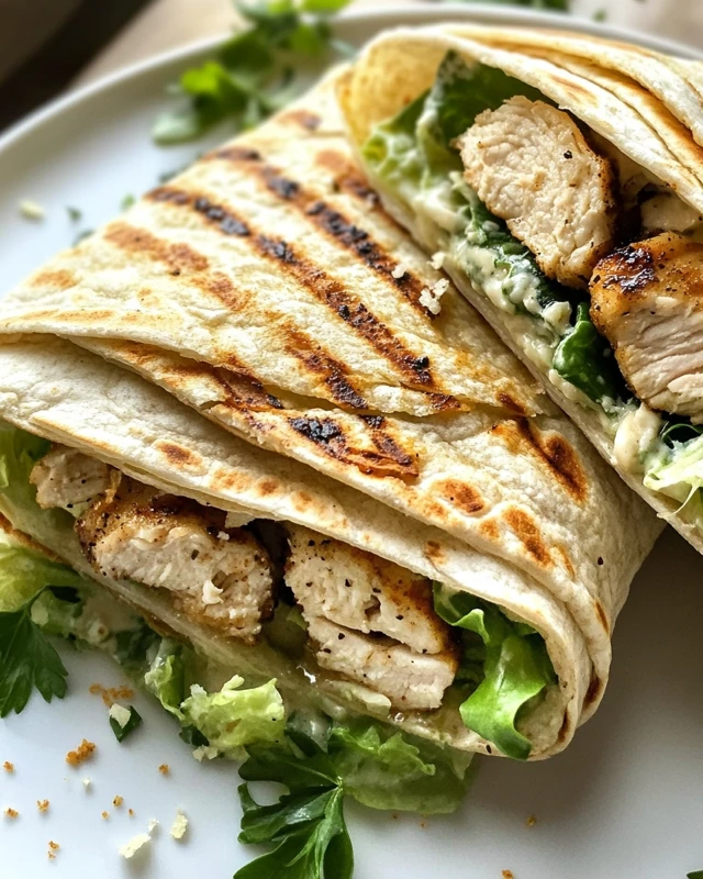 Grilled Chicken Caesar Wrap