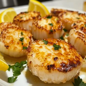 Garlic Butter Air Fryer Scallops