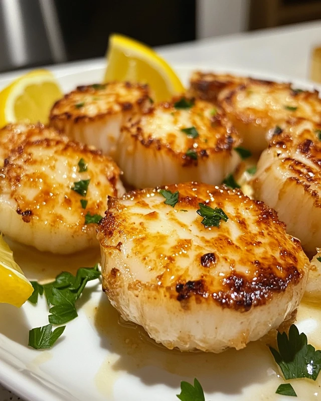 Garlic Butter Air Fryer Scallops