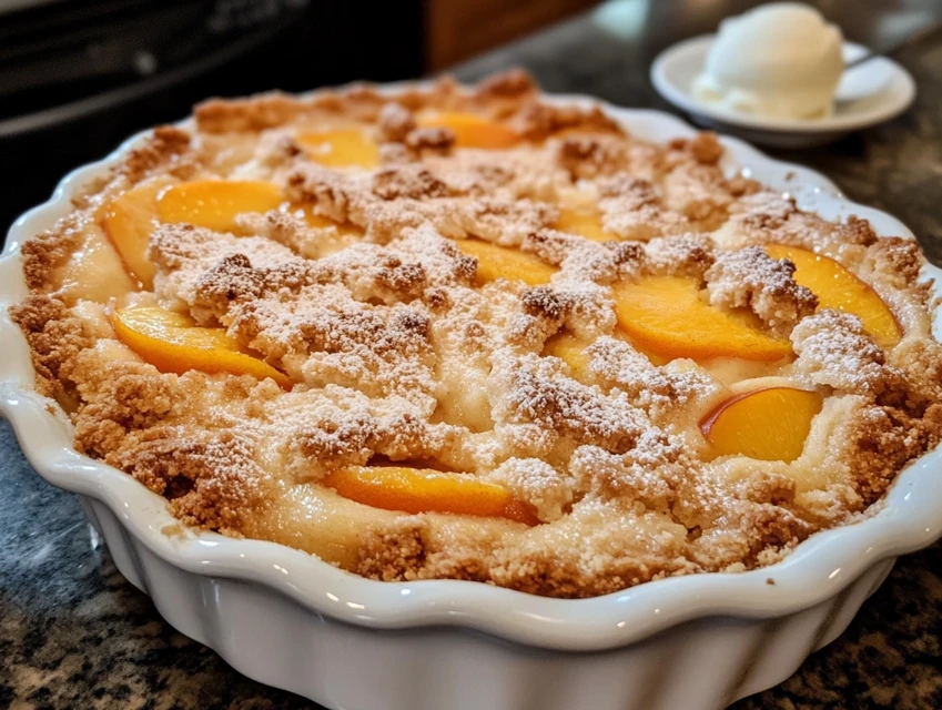 Peach Cobbler Cake