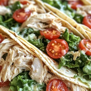 Chicken Caesar Salad Wraps