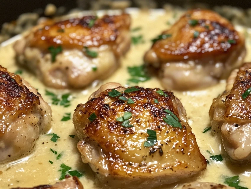 Garlic Parmesan Chicken Thighs