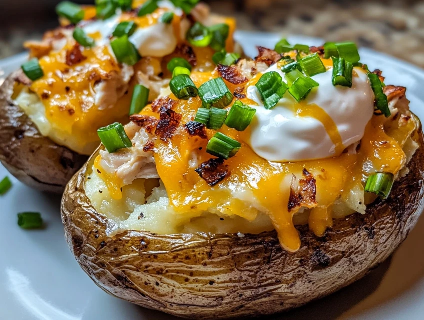 Baked Potatoes with Bacon and Cheese